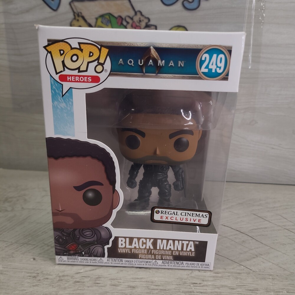 Funko Pop! BLACK MANTA Unmasked 249 Regal Cinemas AQUAMAN Exclusive NEW IN BOX
